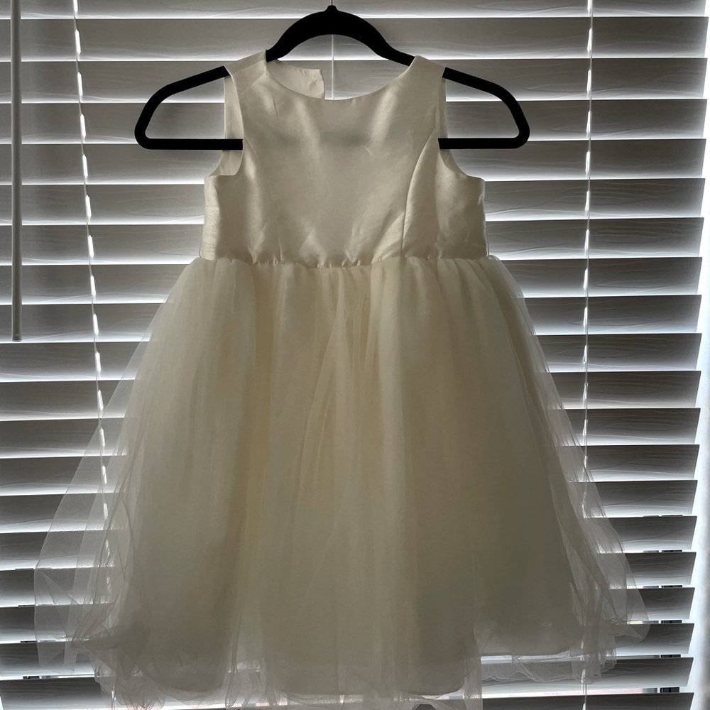 David’s Bridal Flower Girl Dress w/ tulle and ribbon